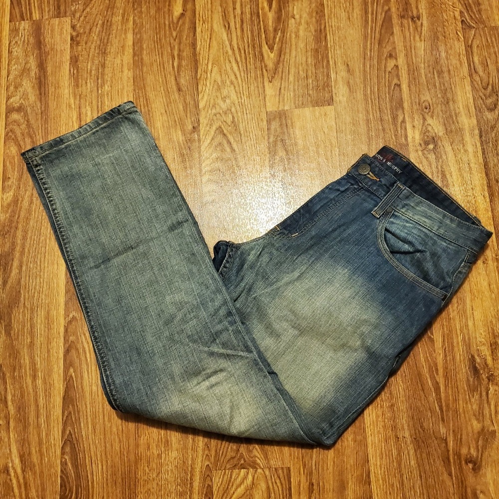 Johnston & Murphy Jeans Men 33x32 Blue Regular Fit‎ Med Wash Limited Edition